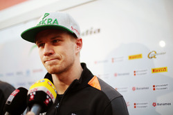 Nico Hülkenberg, Sahara Force India F1 im Gespräch mit der Presse