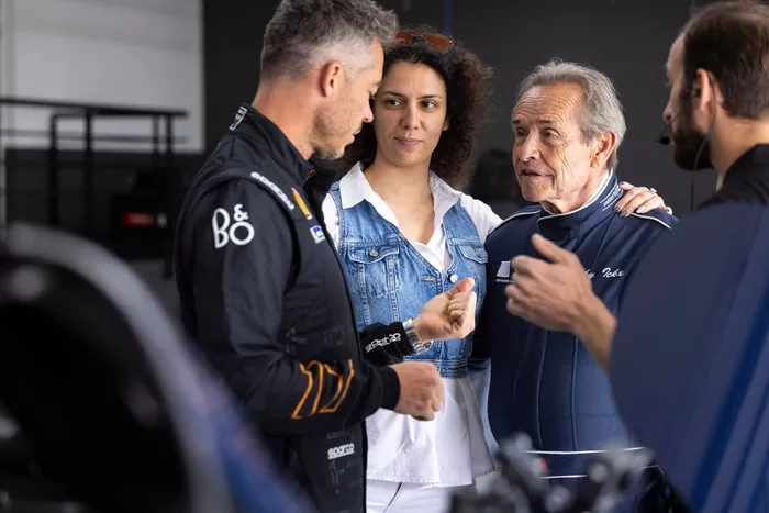 Jacky Ickx, Genesis Magma Racing, Anouck Abadie, Genesis Magma Racing, Andre Lotterer, Genesis Magma Racing