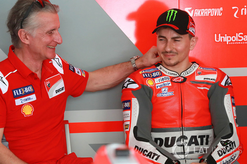 Jorge Lorenzo, Ducati Team, con Paolo Ciabatti