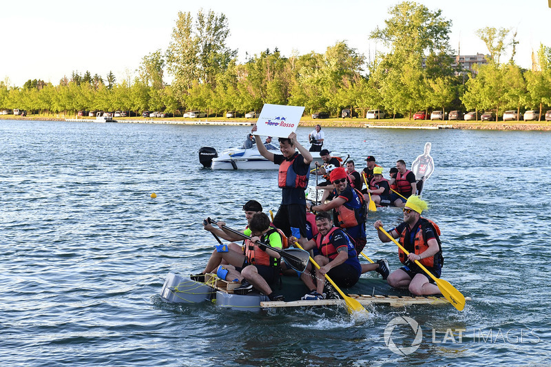 Scuderia Toro Rosso at the raft race