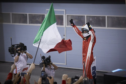 Sebastian Vettel, Ferrari, 1st position, celebrates upon arrival in Parc Ferme