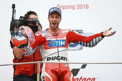 Podium: Ganador, Andrea Dovizioso, Ducati Team