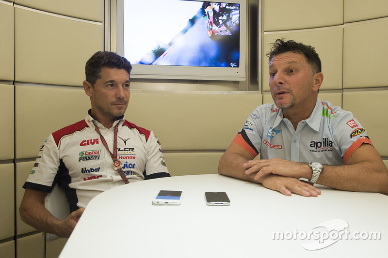 Lucio Cecchinello e Fausto Gresini