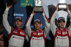 Podium: 2. Lucas di Grassi, Loic Duval, Oliver Jarvis, Audi Sport Team Joest