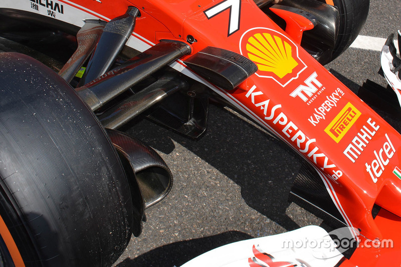 Ferrari SF16-H: Luftleitelemente am Chassis