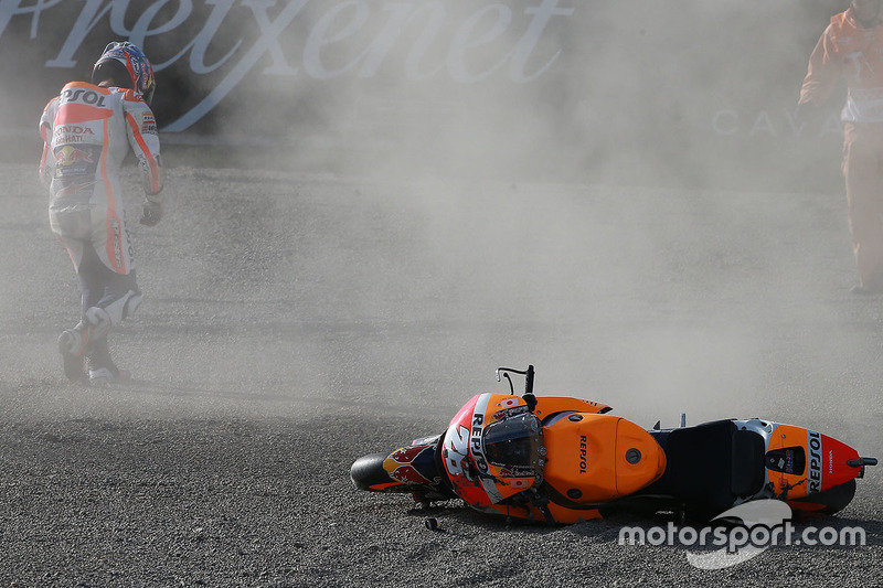 Chute de Dani Pedrosa, Repsol Honda Team