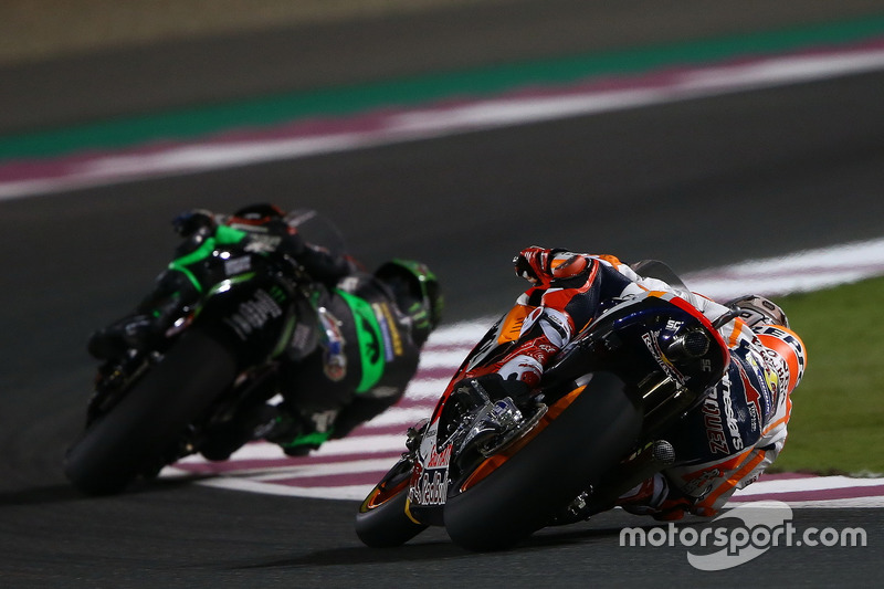 Johann Zarco, Monster Yamaha Tech 3; Marc Marquez, Repsol Honda Team