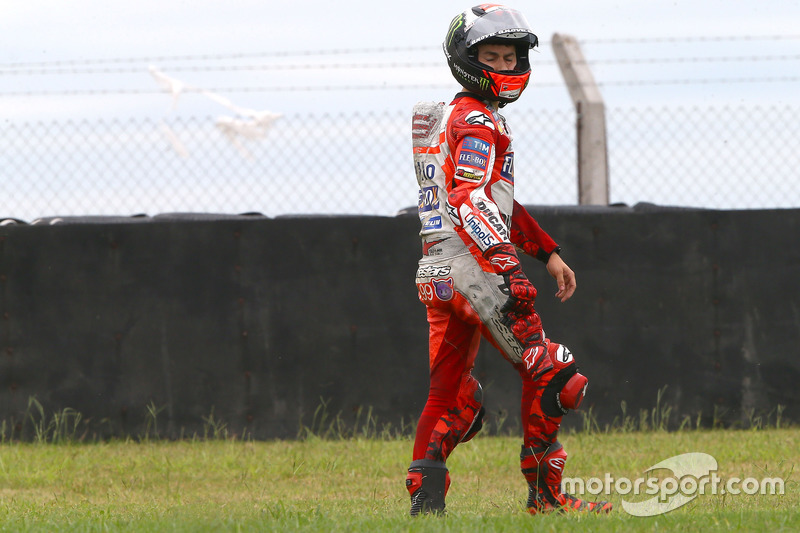 Chute de Jorge Lorenzo, Ducati Team