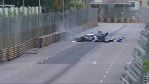 Luca Engstler - wypadek z Makau