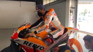 Marc Márquez vuelve a la pista en Barcelona