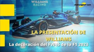 La nueva decoración del coche de la F1 2023 del equipo Williams