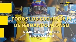 Todos los coches de F1 de Fernando Alonso desde su debut hasta el fichaje por Aston Martin
