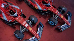 Ferrari decoración azul para el GP de Miami 2024 de F1
