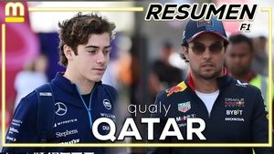 ¡CHECO PÉREZ LLEGÓ A LA Q3  EN LA CLASIFICACIÓN DEL GP QATAR Y COLAPINTO SUFRIÓ CON EL WILLIAMS!