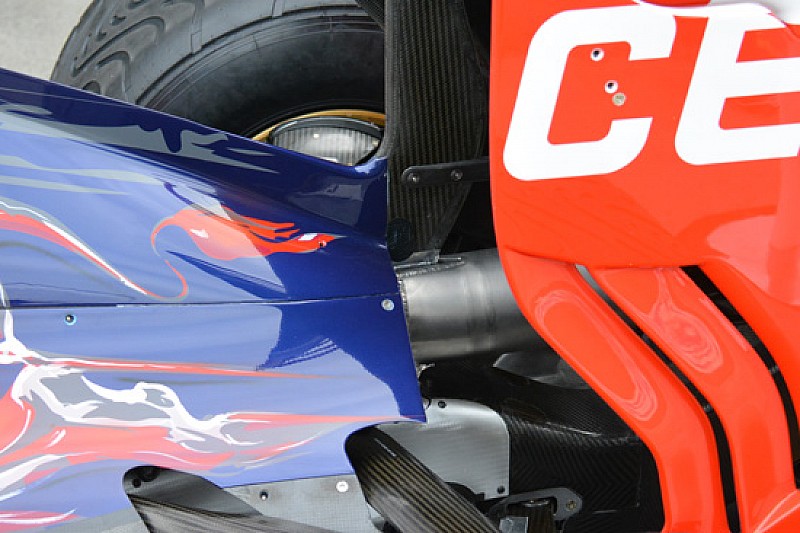 Toro Rosso: il mono pilone passa nello scarico!