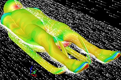 Lo slittino di Zoeggler evoluto al CFD della Ferrari