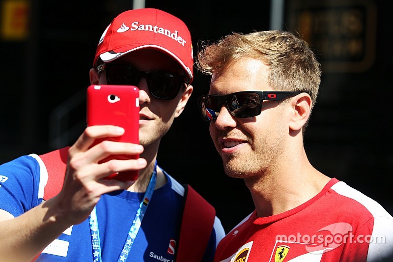 Sebastian Vettel, Ferrari con un fan