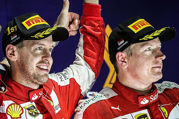 Raikkonen, listo para apoyar a Vettel en la batalla por el t&iacute;tulo 