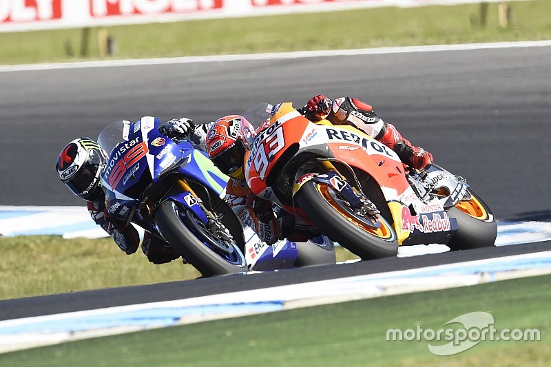 Marc Marquez, Repsol Honda Team and Jorge Lorenzo, Yamaha Factory Racing