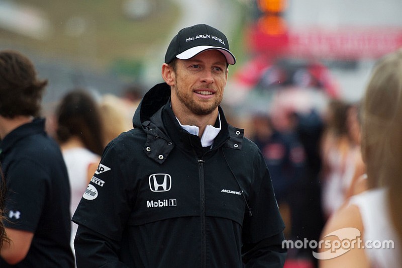 Jenson Button, McLaren en el desfile de los pilotos