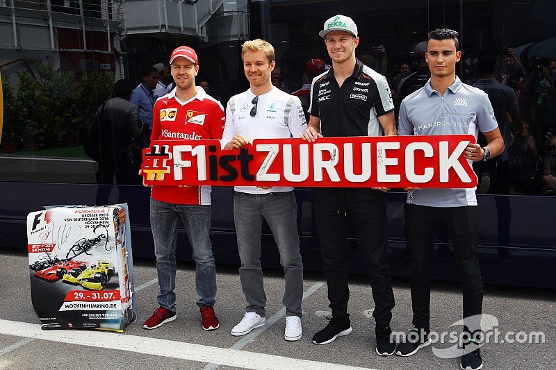 #F1istZurueck: Deutsche Formel-1-Fahrer machen Werbung für Hockenheim