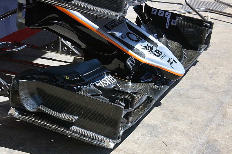 Sahara Force India F1 VJM09 front wing detail