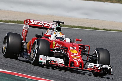 Ferrari-Pilot Sebastian Vettel: Nachsitzen bei Formel-1-Testfahrten in Barcelona