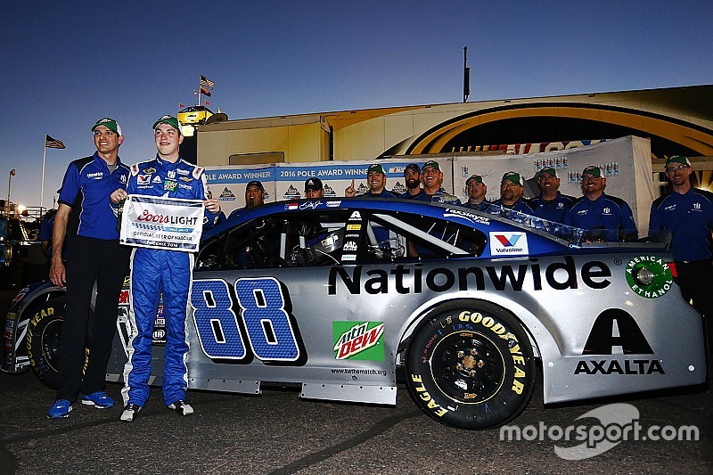 Pole Position für Alex Bowman, Hendrick Motorsports, Chevrolet mit Crewchief Greg Ives