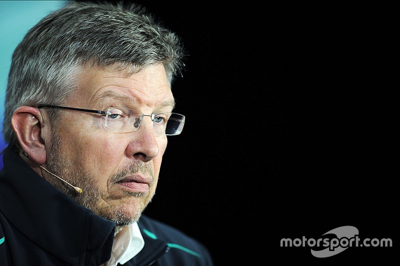 Ross Brawn, jefe de equipo del Mercedes AMG F1 Team, en la rueda de prensa de la FIA