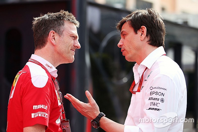 James Allison, Director de técnico de chasis de Ferrari con Toto Wolff, Mercedes AMG F1 accionista y