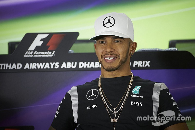 Lewis Hamilton, Mercedes AMG F1 during the press conference