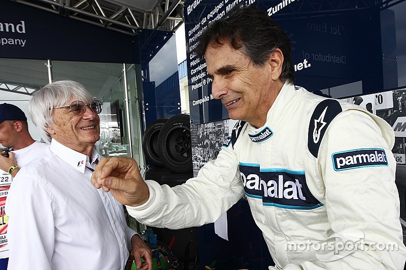 Bernie Ecclestone CEO de F1 con Nelson Piquet