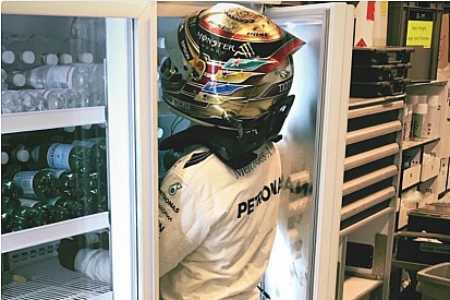Hamilton se mete al refrigerador