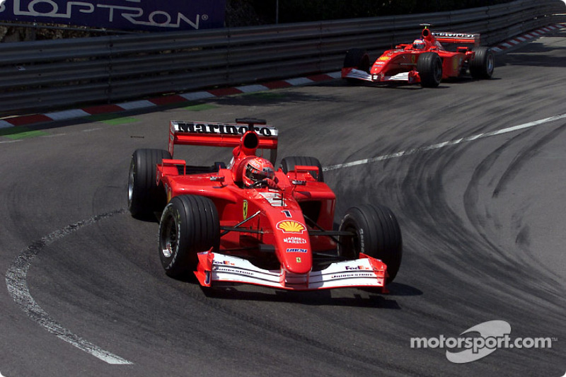 Michael Schumacher and Rubens Barrichello