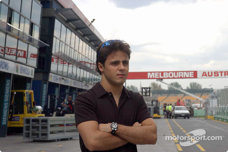 Felipe Massa in der Boxengasse in Melbourne