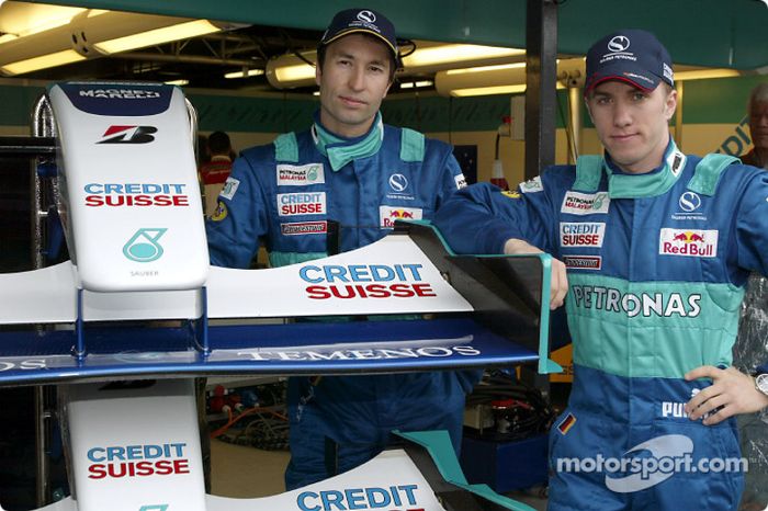 Heinz-Harald Frentzen y Nick Heidfeld
