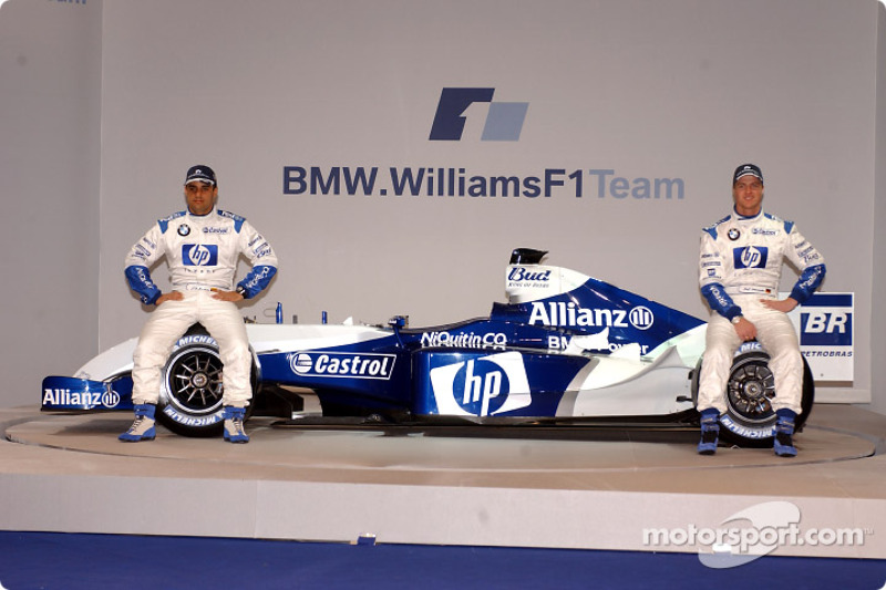 Хуан-Пабло Монтойя та Ральф Шумахер з новим Williams FW26 BMW
