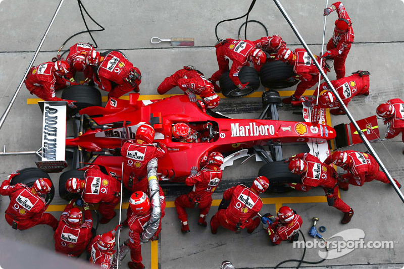 Pitstop for Michael Schumacher