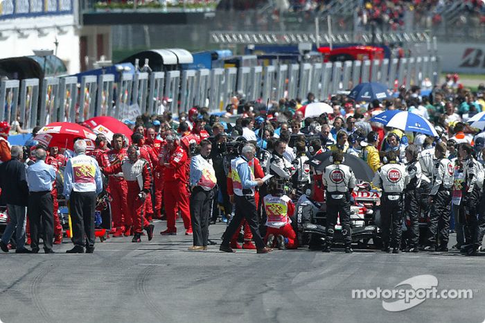 Actividad en la parrilla de salida