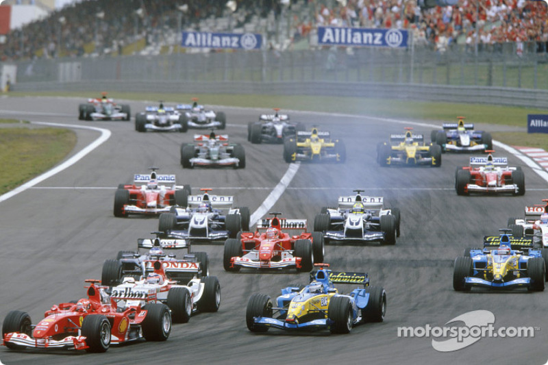Start: Michael Schumacher ve field