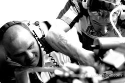 BAR-Honda team members at work