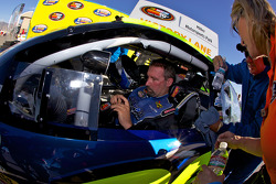 Race winner Greg Pursley in victory lane