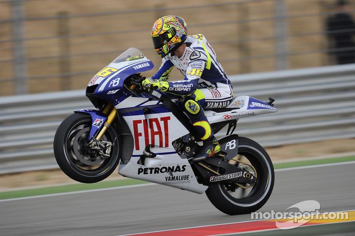Valentino Rossi, en Aragón 2010