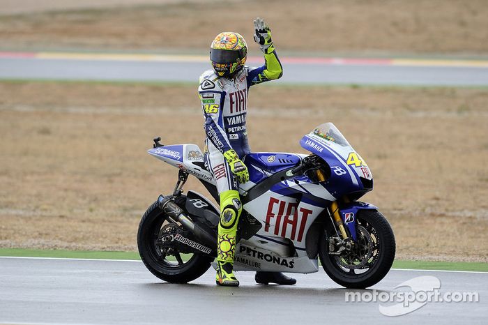Valentino Rossi, en Aragón 2010