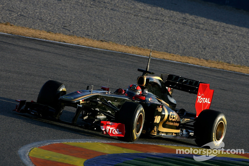 Роберт Кубіца, Lotus Renault GP, на тестах у Валенсії