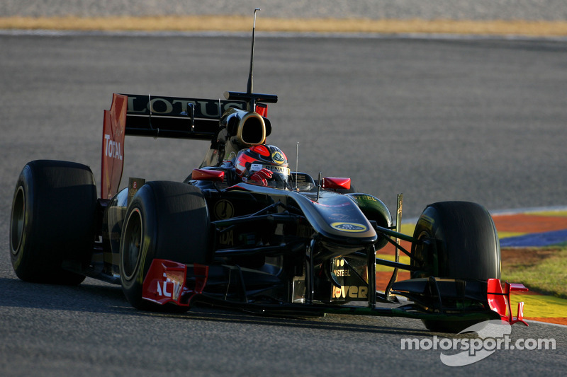 Роберт Кубіца, Lotus Renault GP, на тестах у Валенсії