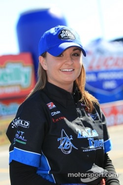 Erica Enders, driver of the ZaZa Energy Chevy Cobalt