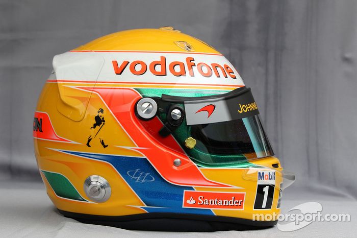Casco de Lewis Hamilton, McLaren Mercedes