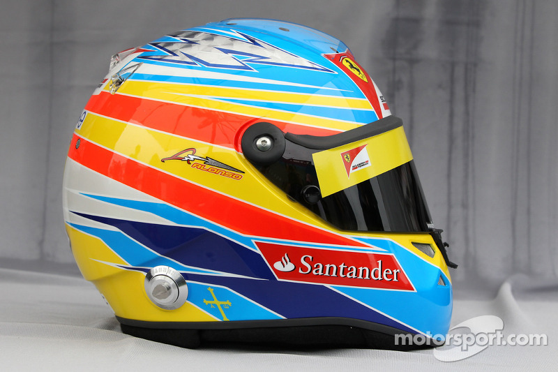 Helmet of Fernando Alonso, Scuderia Ferrari 