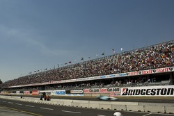 Mexico fans watch the end of the race